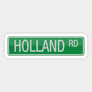 Holland Road Street Sign Sticker